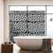 Glitzhome® 6ft. Black Galvanized Steel Irregular Geometric Pattern Privacy Screen Fence Panel & Room Divider